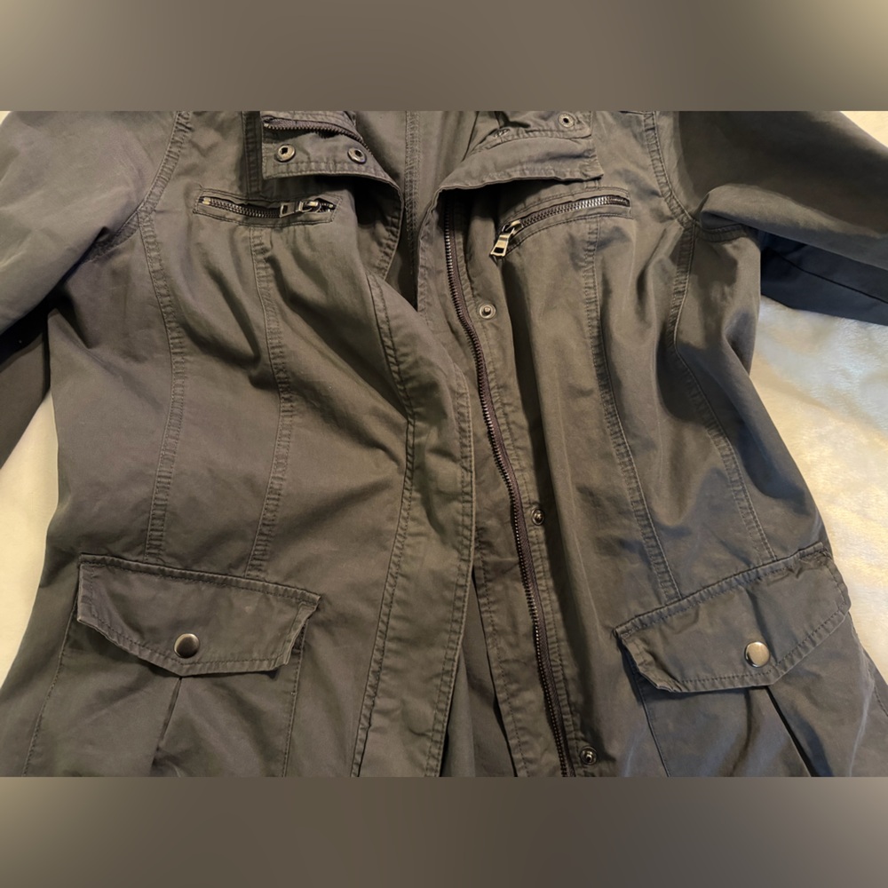 Style & Co Women's Charcoal Gray Jacket - Picture 11 of 12